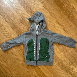 [3 for $15] CARTER’S Gray Hoodie with Dinosaur Graphic